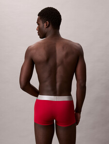 Brushed Microfiber Stretch Low Rise Trunk, Red Stamp, hi-res