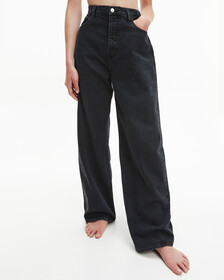 90S RECYCLED HIGH RISE RELAXED JEANS, Denim Black, hi-res