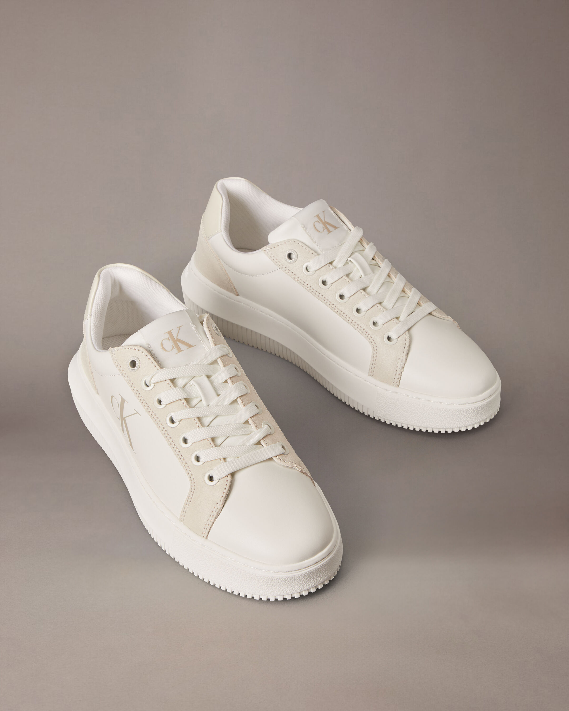 Leather Trainers natural Calvin Klein Malaysia