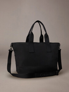 Ultralight Nylon Tote, Black, hi-res