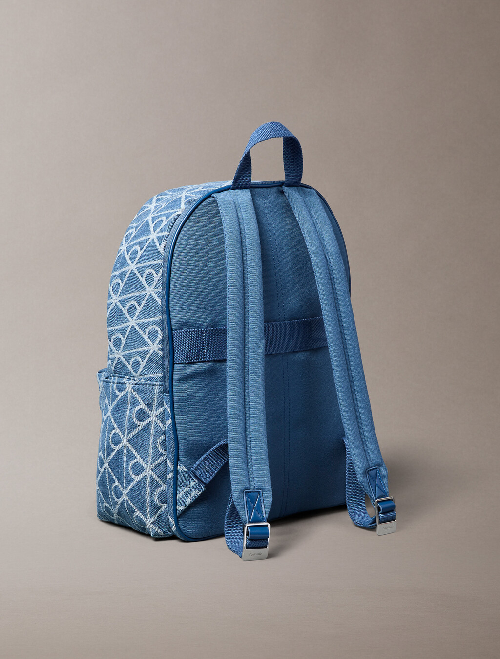 Denim Logo Jacquard Backpack, Denim JQD Medium Wash, hi-res