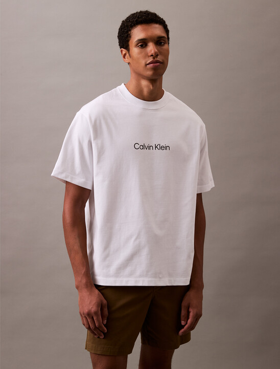 Calvin Logo Crew Neck Tee