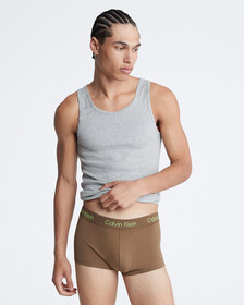 Cotton Stretch 3 Pack Low Rise Trunks, Bone White/Nightshade/Coffee Liqueur, hi-res