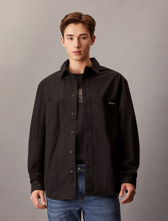 Relaxed Cotton Poplin Shirt