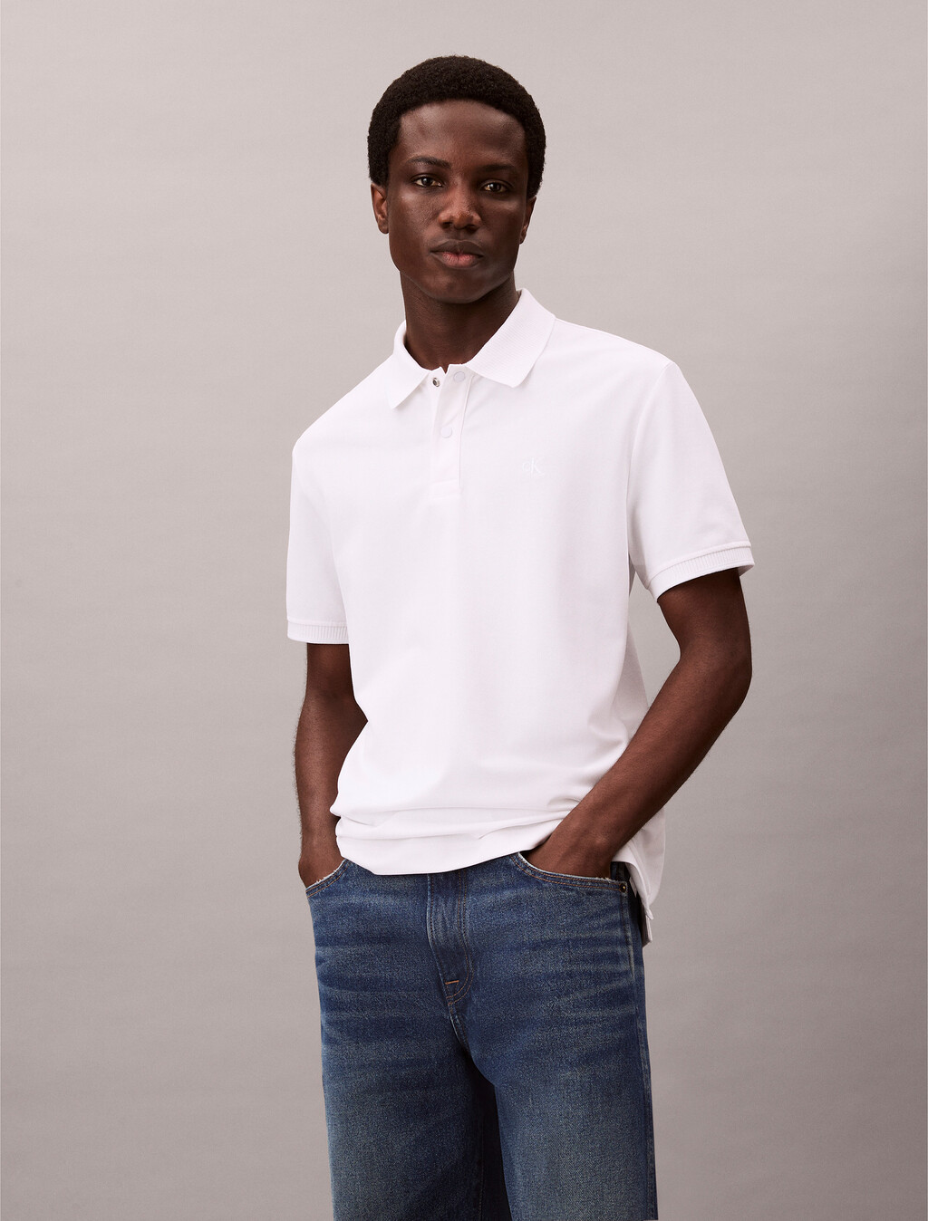 Cooling Regular Polo, Bright White, hi-res