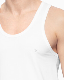 CK One Cotton Tank Top, White/White (Legacy 100), hi-res