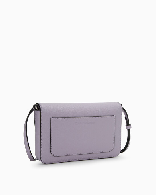 CKJ Minimal Monogram Crossbody Wallet
