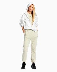 TWO TONE MONOGRAM JOGGERS, Eggshell, hi-res