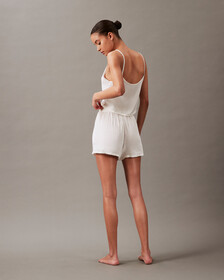 Pure Sheen Pyjama Shorts, White Onyx, hi-res