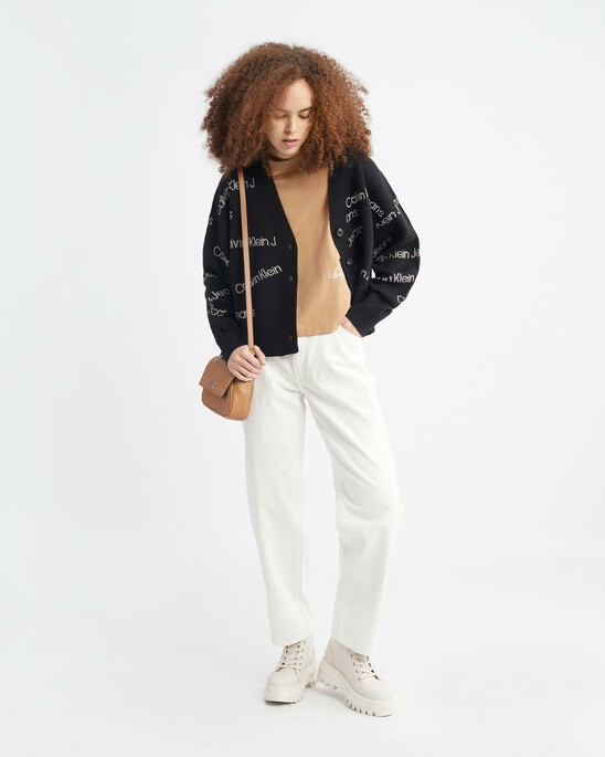 All Over Logo Cardigan