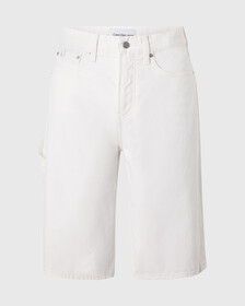 Relaxed Denim Carpenter Shorts, Denim Light, hi-res