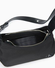 SCULPTED MIX ROUND SHOULDER BAG, BLACK, hi-res