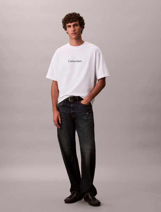 Calvin Logo Crew Neck Tee