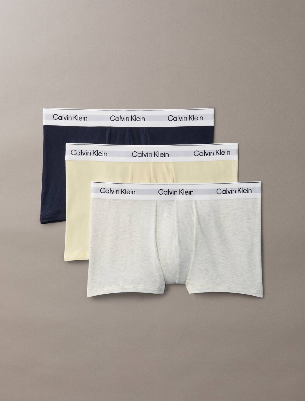 Icon Cotton Stretch Trunks 3 Pack, Snow Heather/Pear Sorbet/Shoreline, hi-res