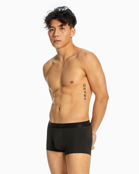 CK BLACK RAW CUT RECYCLE LOW RISE TRUNK
