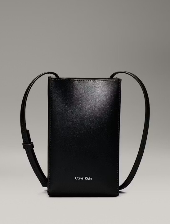 Line Mini Leather Crossbody Bag
