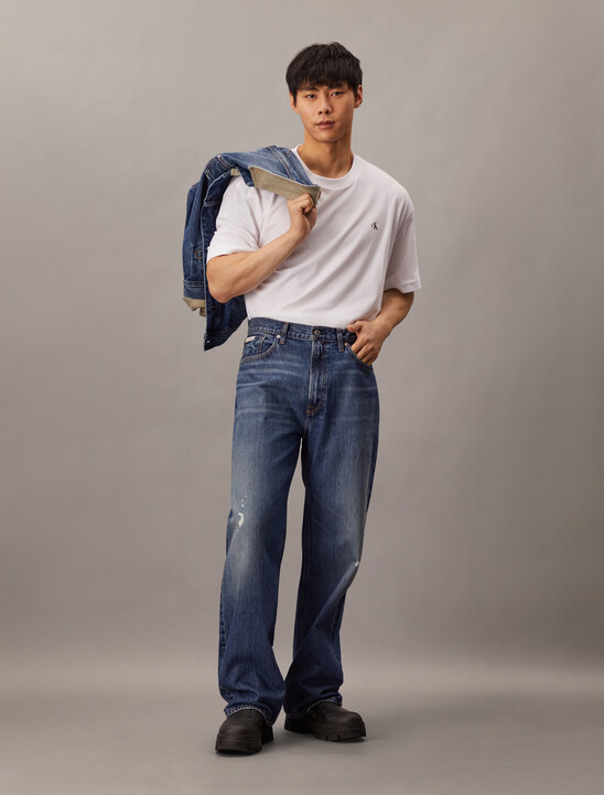 Back Logo Print Regular Cotton Tee