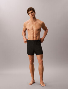 Satin Pyjama Shorts - CK Black, Black, hi-res