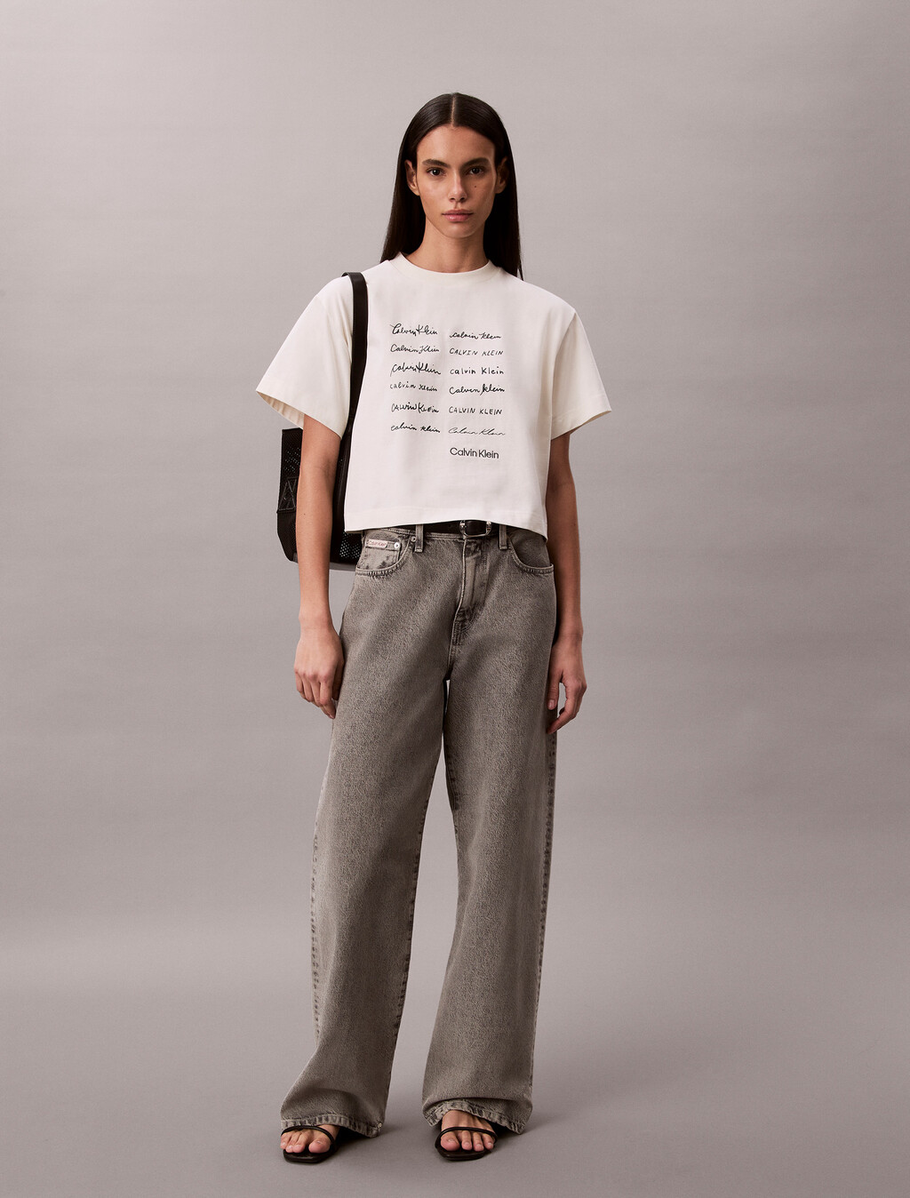 Cropped Boxy Graphic Tee, Tofu, hi-res