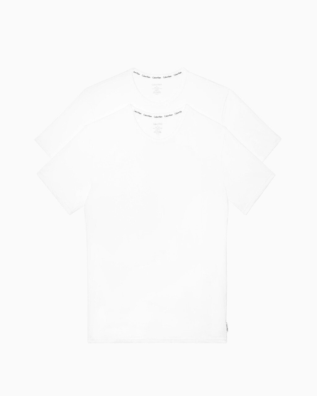 Modern Cotton Stretch Crew Neck T-Shirts 2 Pack, White/White, hi-res