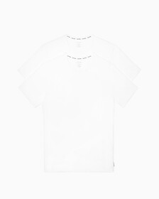 Modern Cotton Stretch Crew Neck T-Shirts 2 Pack, White/White, hi-res