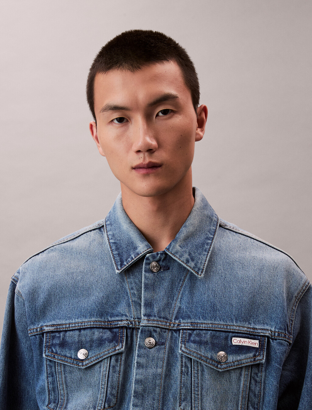 90s Indigo Citrine Denim Trucker Jacket, INDIGO CITRINE, hi-res