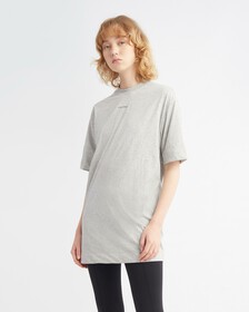 Oversized T-Shirt Dress, ATHLETIC GREY H, hi-res