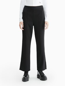 Milano Side Slit Pants, CK BLACK, hi-res