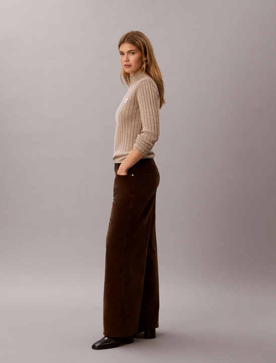 Corduroy Wide Leg Trousers