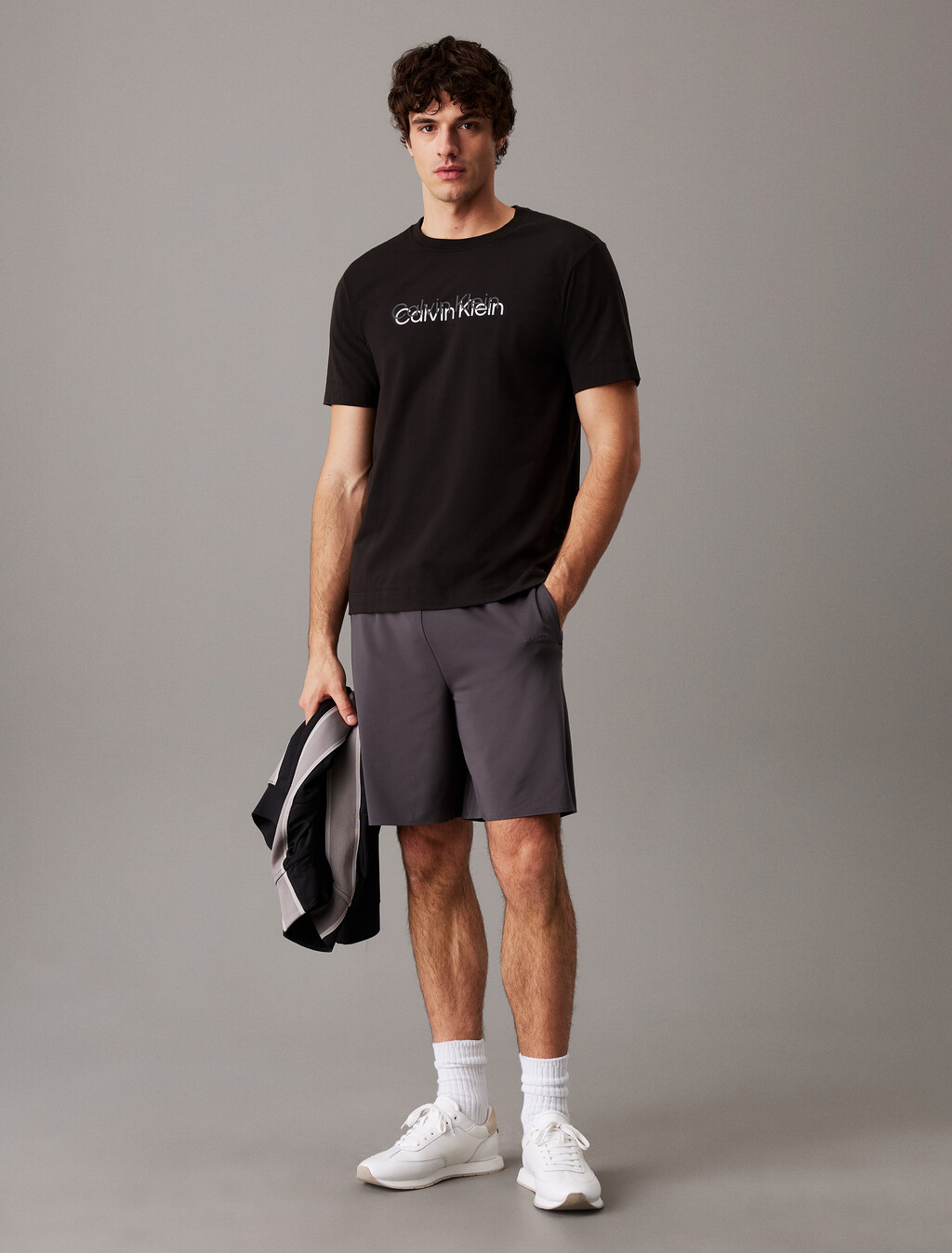Essentials Short Sleeve Tee, Black, hi-res
