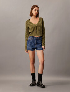 2 In 1 Cashmere Cardigan, Gothic Olive, hi-res