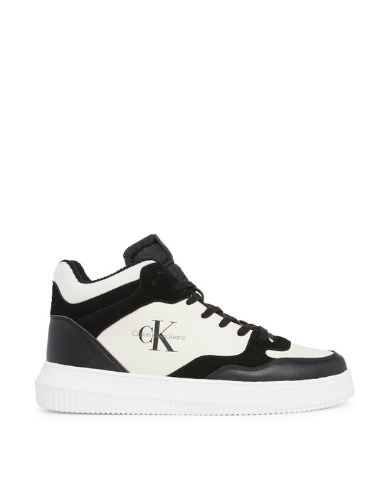 Leather High-Top Trainers