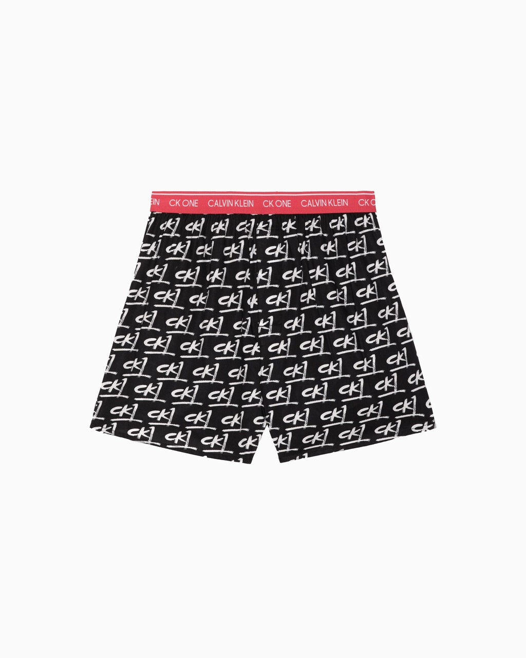 CK ONE WOVEN BOXERS, Painted Logo Print+Black, hi-res