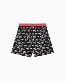 CK ONE WOVEN BOXERS, Painted Logo Print+Black, hi-res