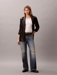 90s Straight Distressed Jeans, WORN PEAK, hi-res