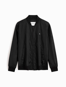 CK Badge Nylon Bomber Jacket, Ck Black, hi-res