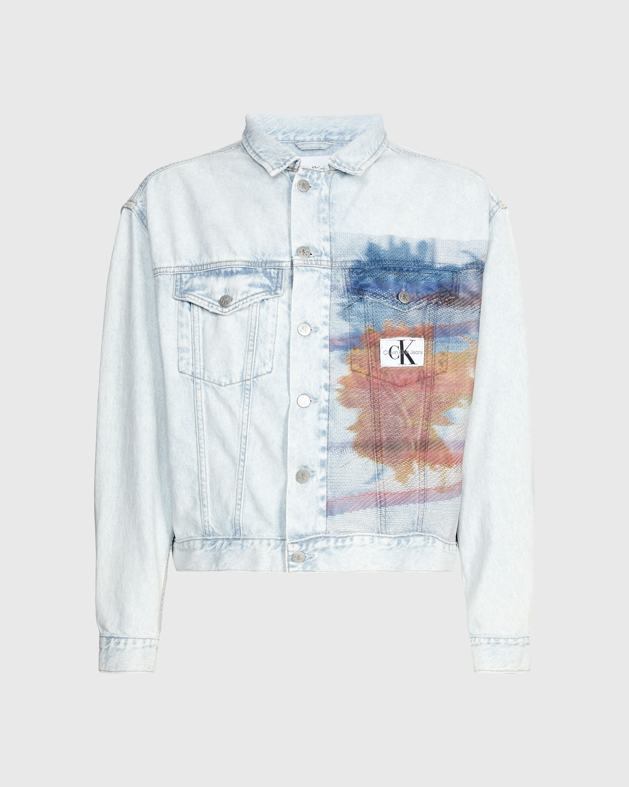 Calvin klein deals painted denim jacket