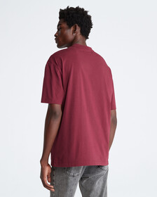Calvin Logo Crew Neck Tee, Tawny Port, hi-res
