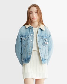 Sherpa Denim Jacket, Denim Light, hi-res