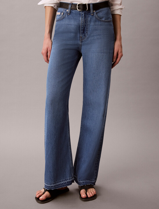 Asian Fit Tencel Wide Leg Jeans