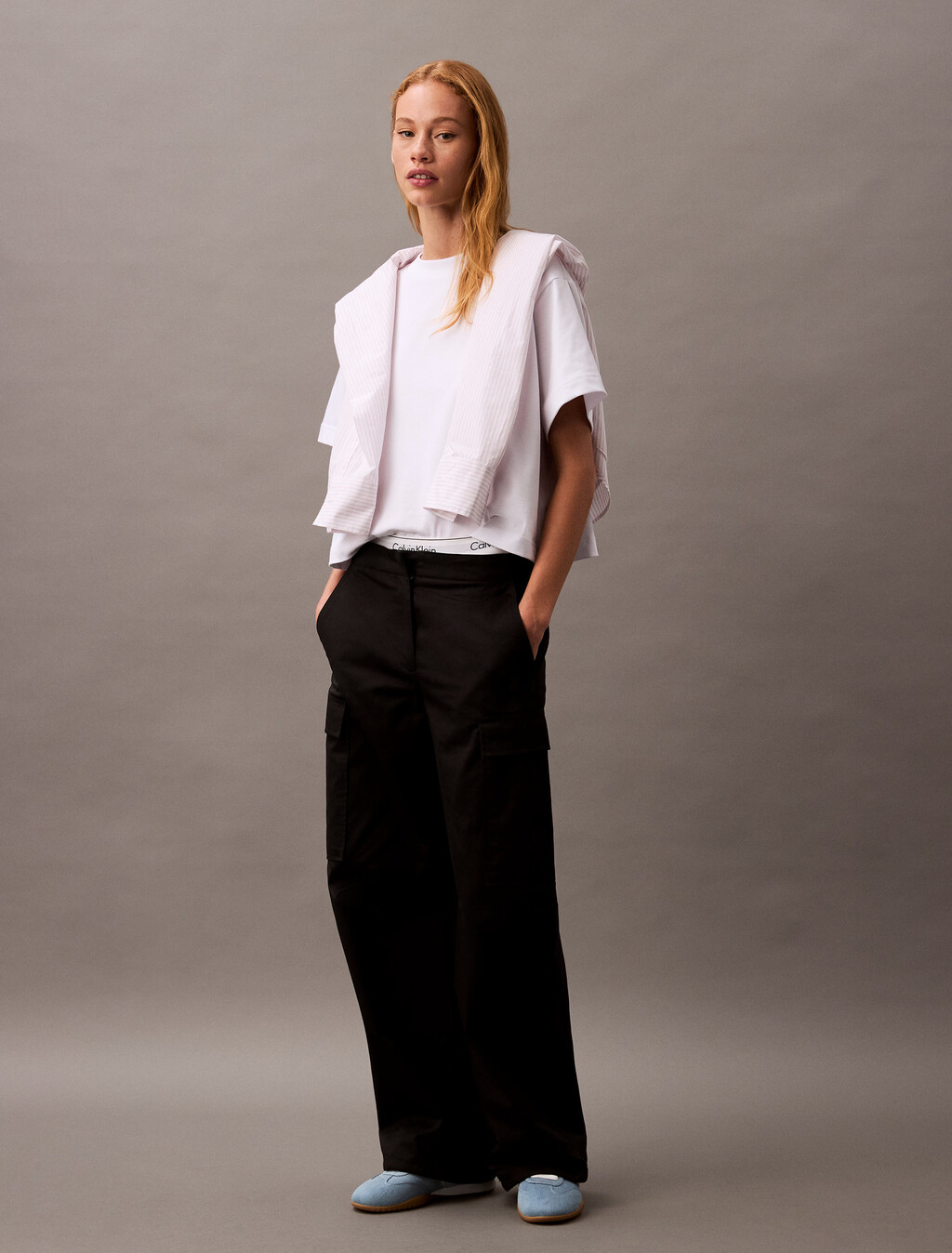 Cropped Iridescent Print T-shirt, Brilliant White, hi-res
