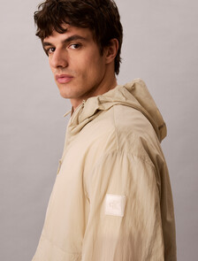 Lightweight Packable Nylon Windbreaker, Plaza Taupe, hi-res