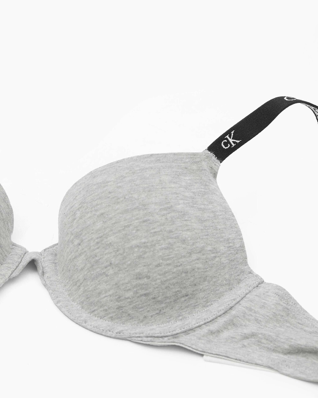 Buy Calvin Klein Women Grey Padded Heathered Demi Cup Bra - NNNOW.com