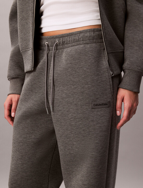 Scuba Jersey Wide Leg Joggers