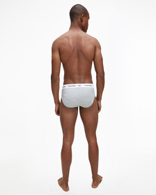 3 Pack Hip Briefs, 1 Black/ 1 Grey Heather/ 1 White, hi-res