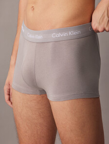 Cotton Stretch Low Rise Trunk 5 Pack, Black/Charcoal Heather/Syrah/White/Sand Trap, hi-res