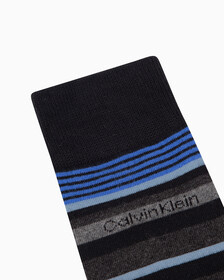 Men's 1 Pack Stripe Crew Socks, BLACK, hi-res