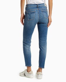 RECONSIDERED FOREVER STRETCH BODY ANKLE JEANS, Psj Mid Blue Dstr, hi-res