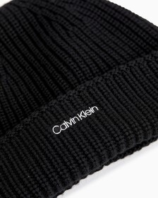 Fleece Lined Beanie, BLACK, hi-res
