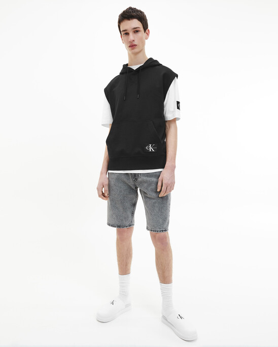 Monogram Badge Sleeveless Hoodie
